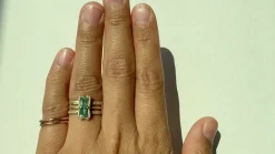 Angelio 1.07 Emerald Ring
