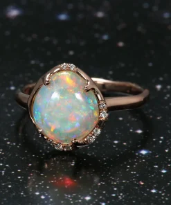 Aphenos Galactic Gem Flash Multicolor Opal Ring