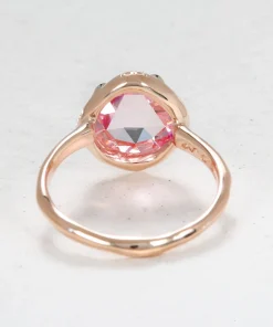 Aphenos Peachy Pink Sapphire Ring