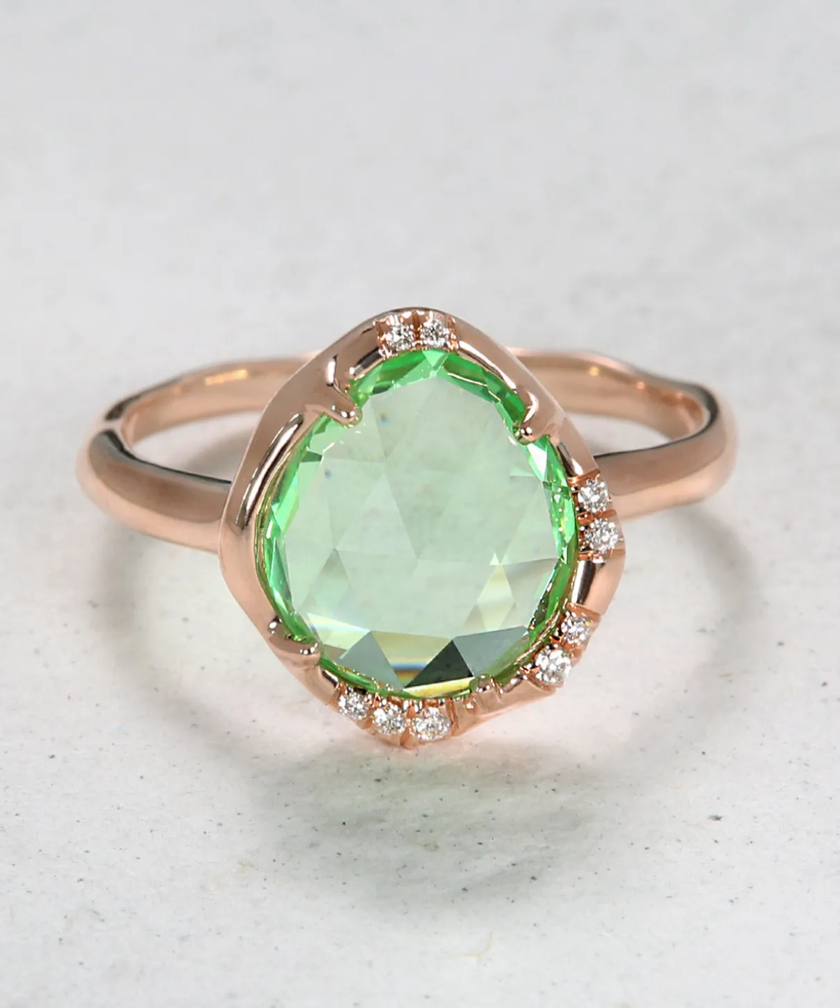Aphenos Teal Sapphire Ring