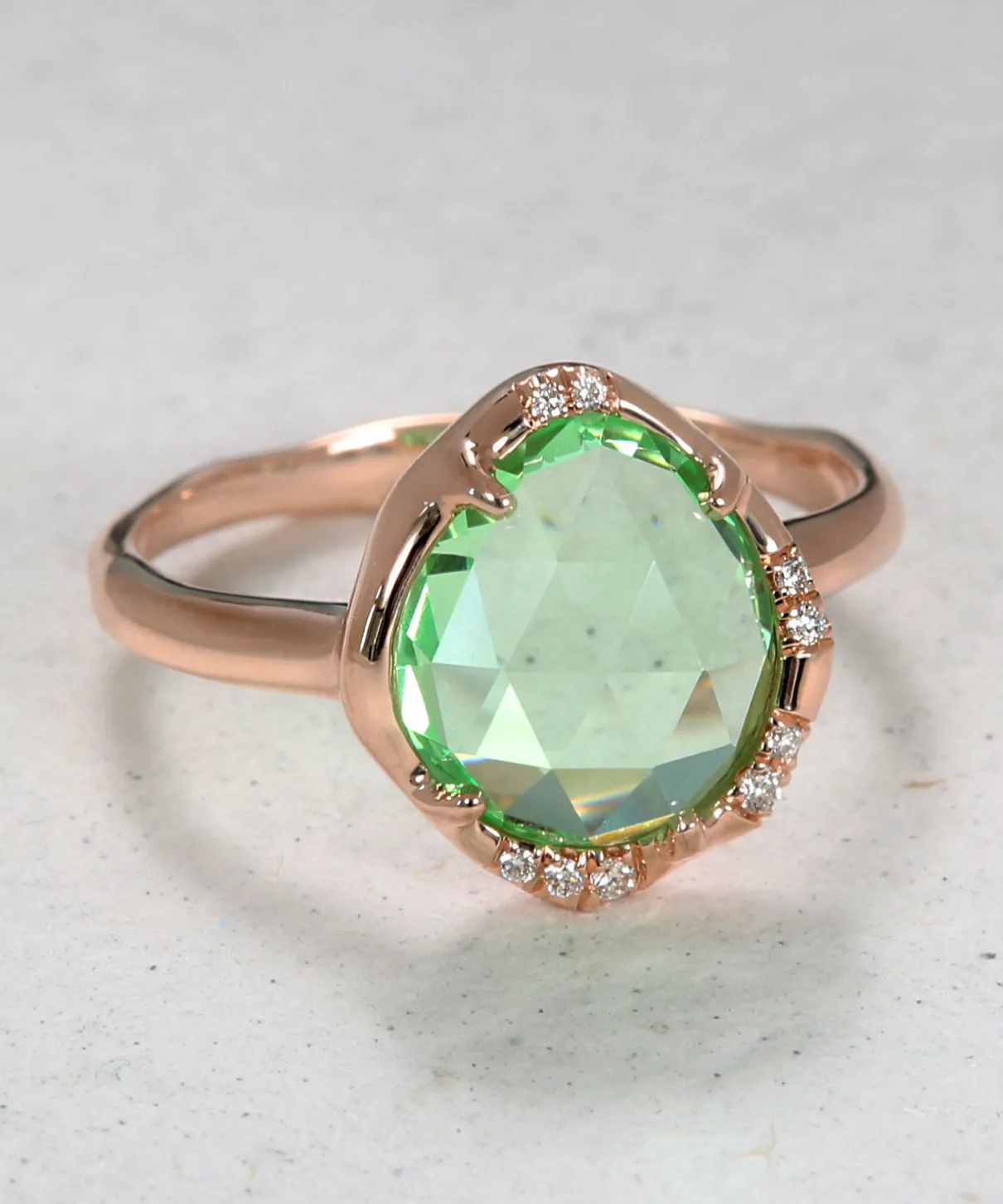 Aphenos Teal Sapphire Ring
