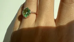 Aphenos Teal Sapphire Ring