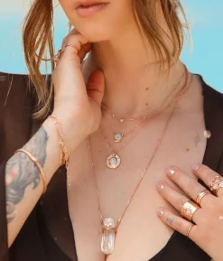 Celestial Sparkle Healing Crystal Necklace