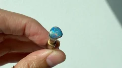 Cosmic Light Black Opal Ring Stone 1