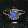 Cosmic Light Crystalline Flash Opal Ring