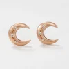 Crescent Disc Earrings