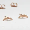 Crescent Moon Studs