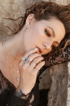 Dainty Hammered Stacking Band