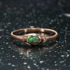 Dew Drop Forest Light Flash Opal Ring