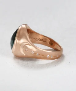 Double Moon Signet Ring
