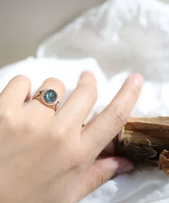 Double Moon Signet Ring