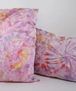 Hand Dyed Silk Pillowcase Set in Kaleidoscope