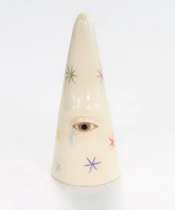 Handmade Ring Cone With Rainbow Bursts
