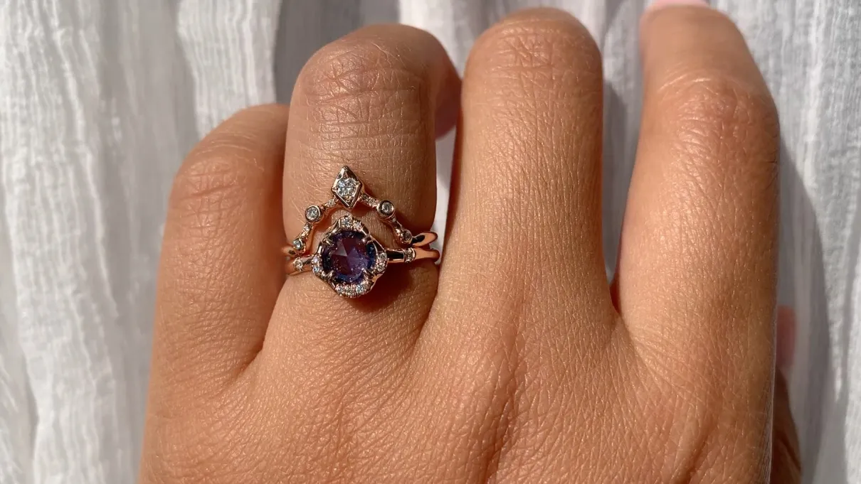Infinite Love Blue Sapphire and Ethereal Stack