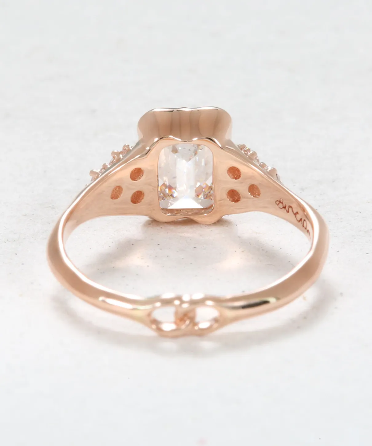 Infinite Love Emerald Diamond Engagement Ring