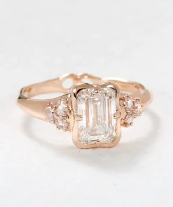 Infinite Love Emerald Diamond Engagement Ring