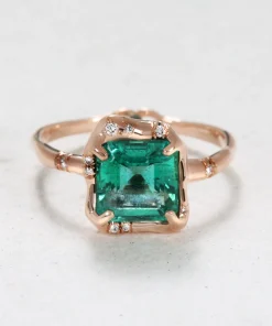 Infinite Love Emerald Engagement Ring