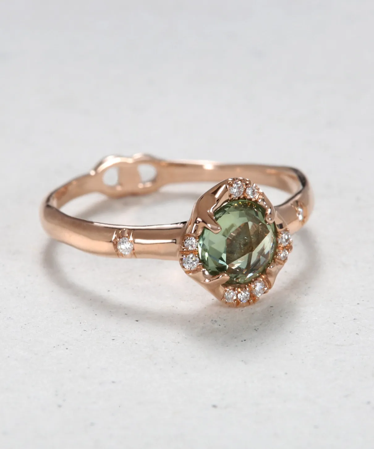 Infinite Love Green Sapphire Ring