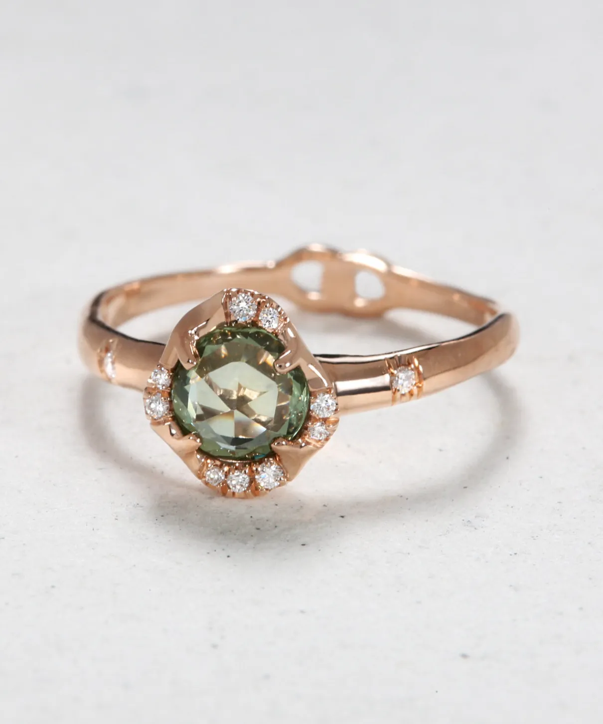 Infinite Love Green Sapphire Ring