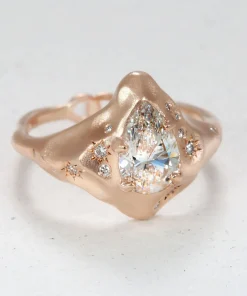 Infinite Love Pear Shape Diamond Engagement Ring
