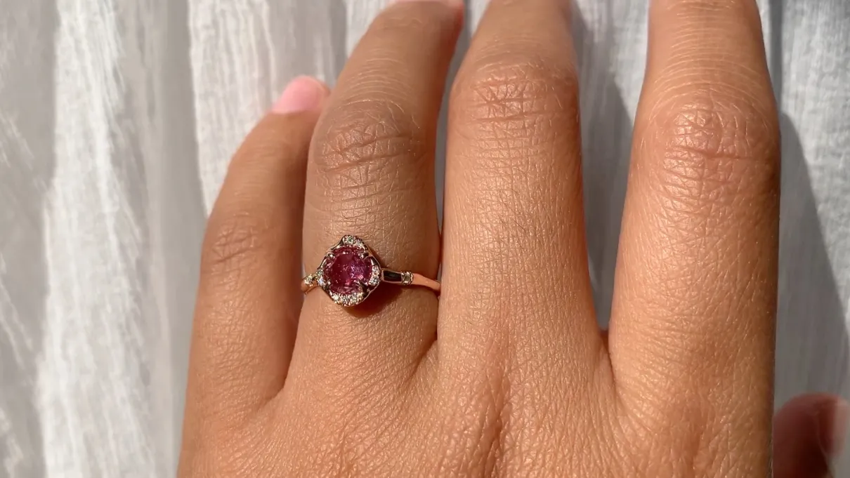 Infinite Love Pink Sapphire Ring