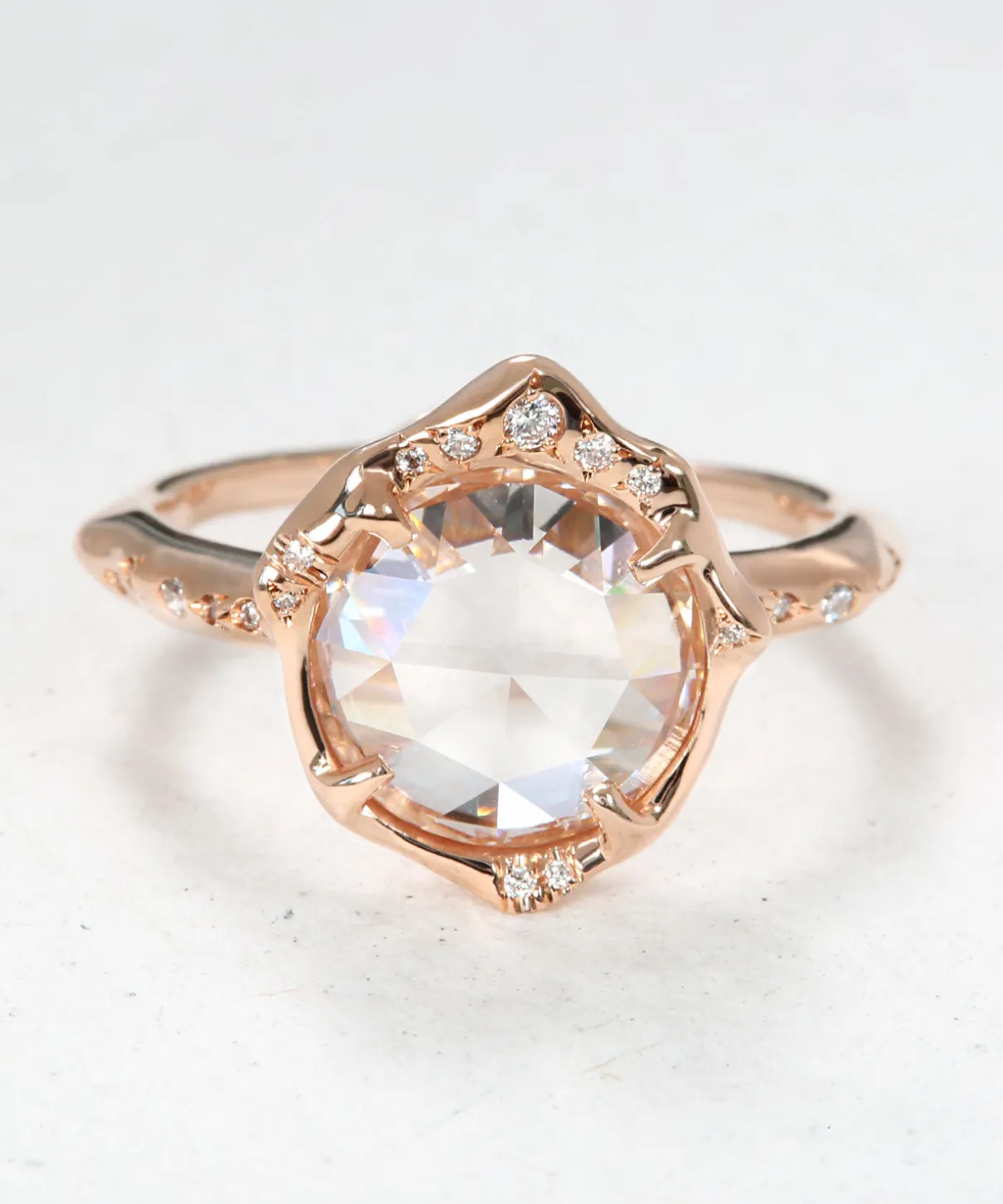 Infinite Love Rose Cut Diamond Ring