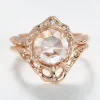Infinite Love Rose Cut Diamond and Light Language Stack