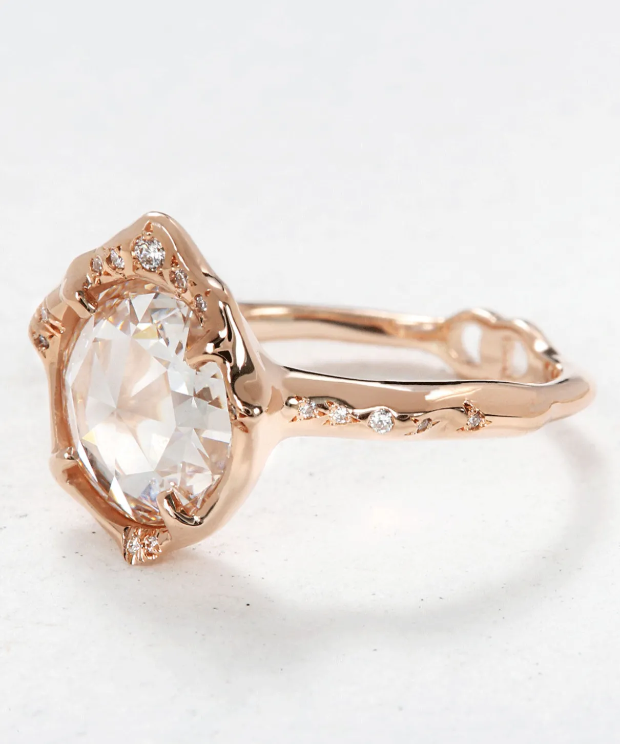 Infinite Love Rose Cut Diamond Ring