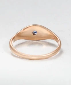 Moon Etched Signet Ring