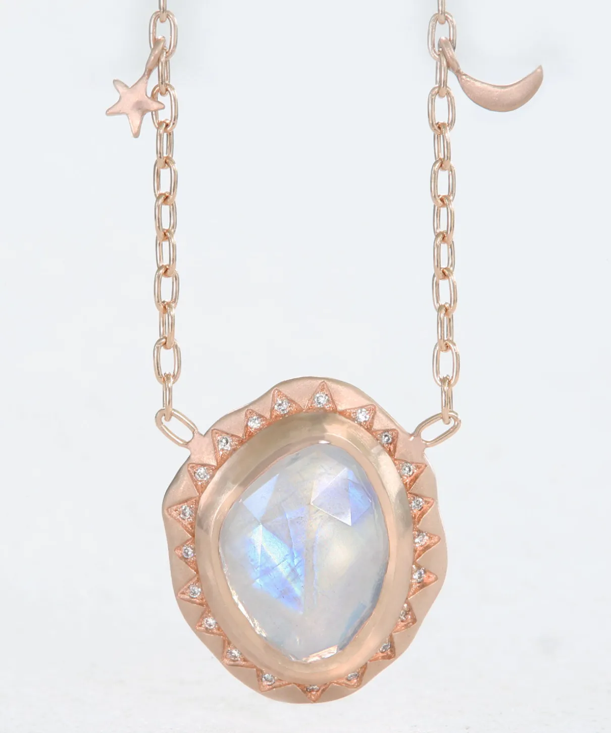 Moon-Glow Charm Necklace