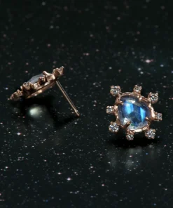Moonstone Burst Earrings