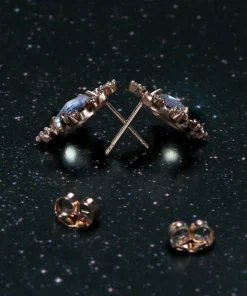 Moonstone Burst Earrings