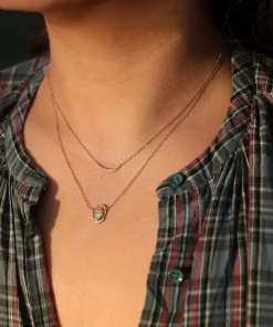 Pave Moon Necklace