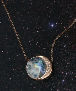 Rainbow Moon Phase Necklace