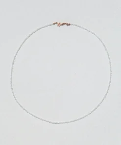 Rainbow Moonstone Beaded Star Clasp Necklace