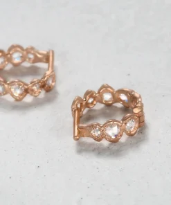 Rose Cut Diamond Earrings