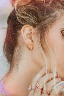 Rose Cut Diamond Earrings