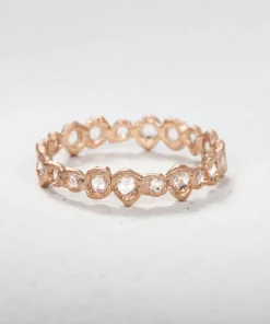Rose Cut Diamond Eternity Band