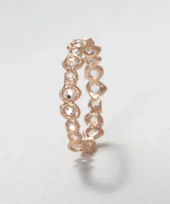 Rose Cut Diamond Eternity Band