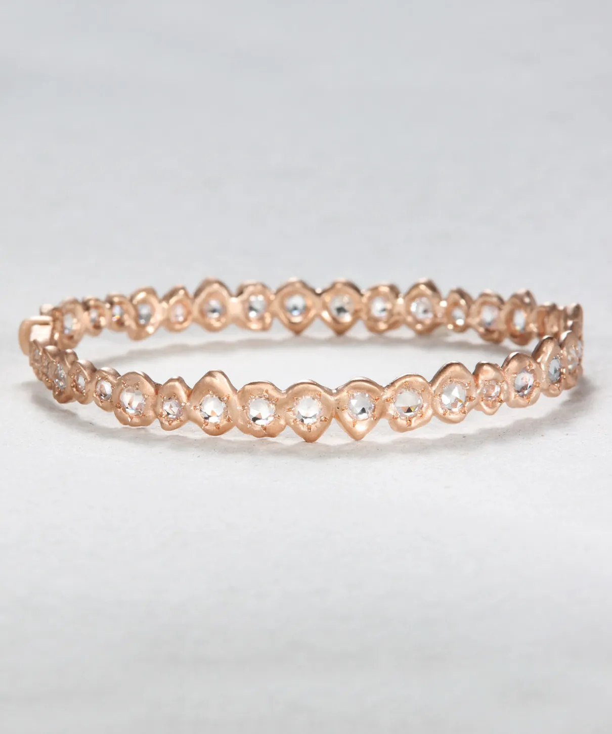 Rose Cut Sapphire Bangle