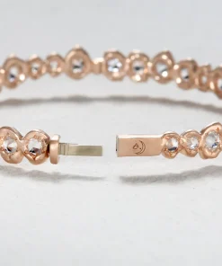 Rose Cut Sapphire Bangle