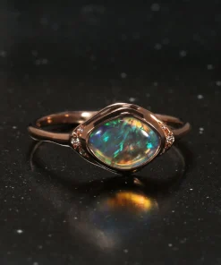 Seeing Eye Dark Dream Opal Ring