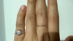 Seeing Eye Rainbow Red Flash Opal Ring