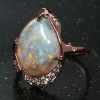 Shine Shadow Paintbrush Opal Ring