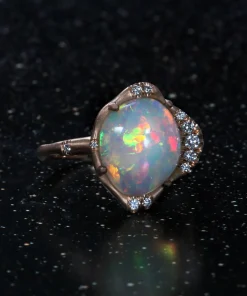 Stardust Ethiopian Opal Ring