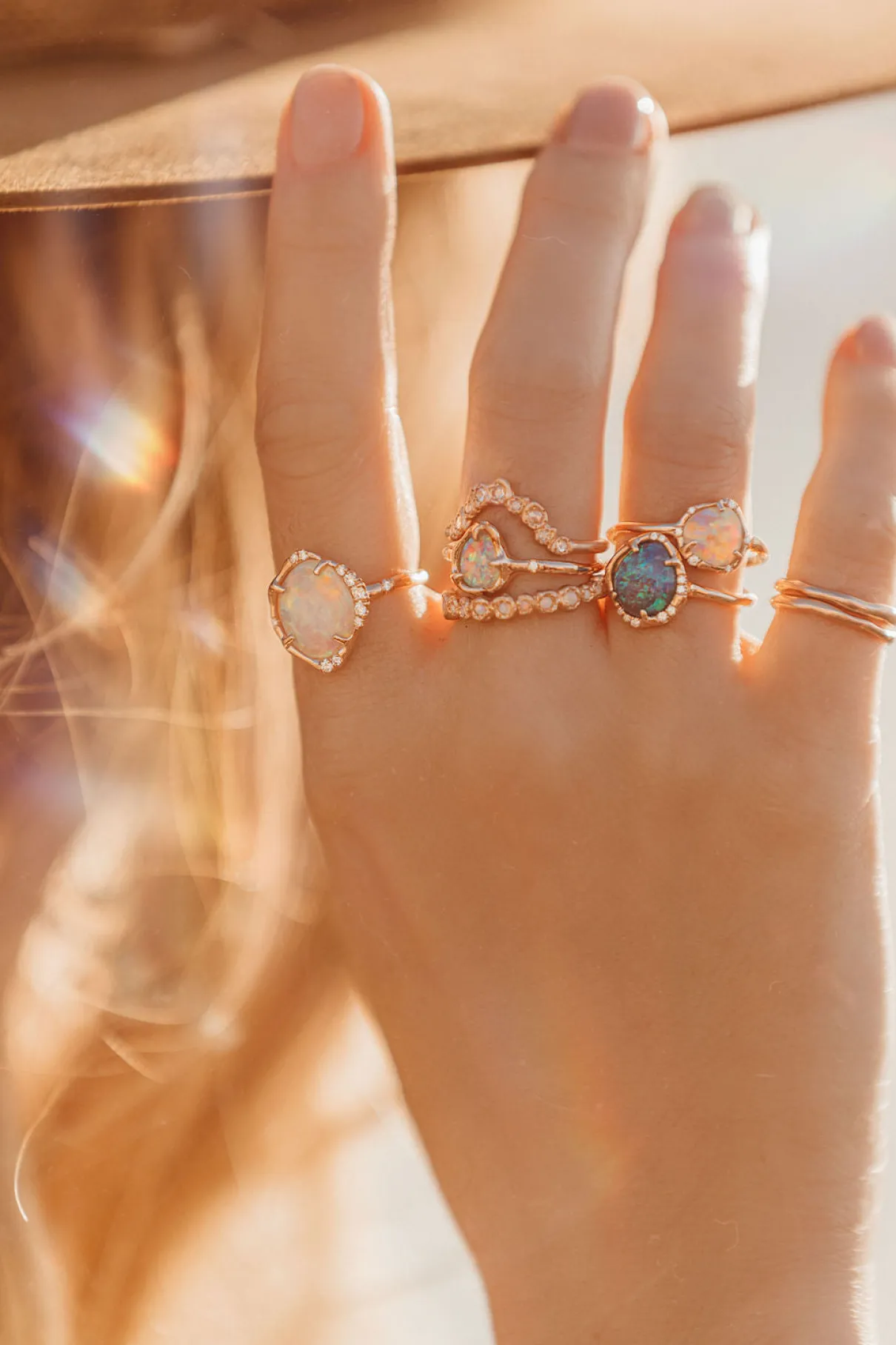 Stardust Ethiopian Opal Ring