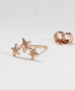 Three Twinkling Star Earring