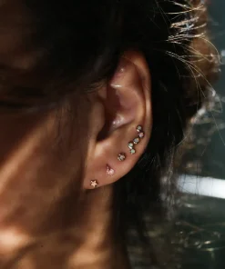 Tiny Opal Double Constellation Stud